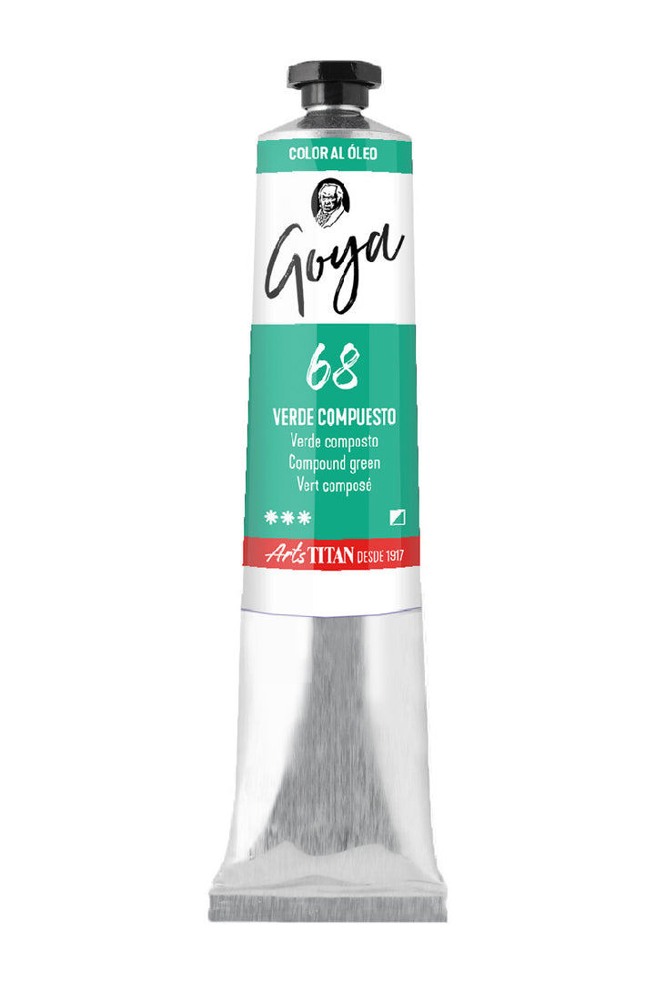 Óleo Titan Goya – Verde compuesto nº 68 tubo 20 ml