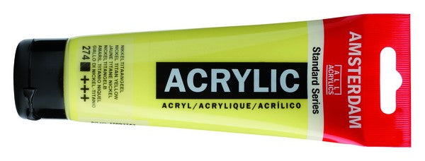Acrílico Amsterdam Standard Series – Amarillo Titanio Níquel nº 274 – 20 ml
