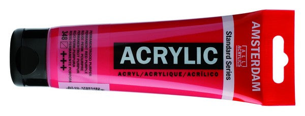 Acrílico Amsterdam Standard Series – Rojo Permanente Púrpura nº 348 – 20 ml