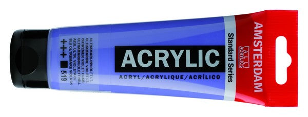 Acrílico Amsterdam Standard Series – Azul Ultramar Violeta Claro nº 519 – 20 ml