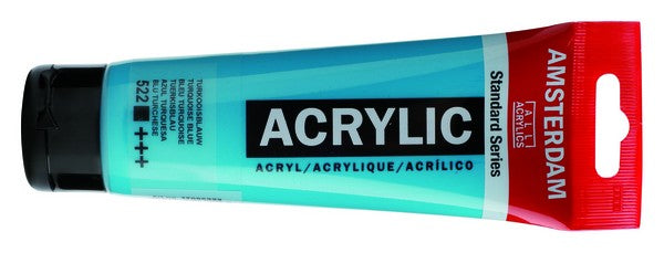 Acrílico Amsterdam Standard Series – Azul Turquesa nº 522 – 20 ml