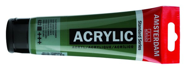 Acrílico Amsterdam Standard Series – Verde Oliva Oscuro nº 622 – 20 ml