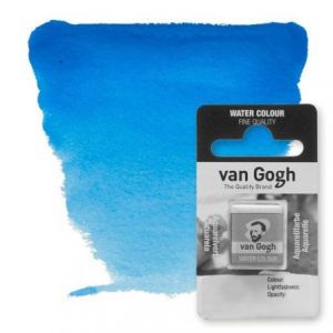Acuarela Van Gogh – Azul Cerúleo Ftalo nº 535 – Medio godet