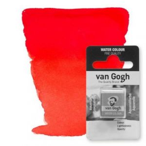 Acuarela Van Gogh – Rojo Permanente Claro nº 370 – Medio godet