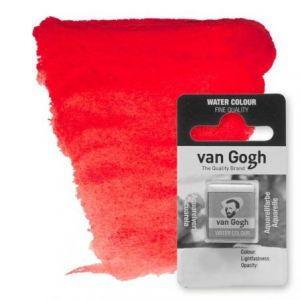 Acuarela Van Gogh – Rojo Permanente Oscuro nº 371 – Medio godet