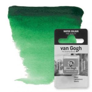 Acuarela Van Gogh – Verde Hooker Oscuro nº 645 – Medio godet