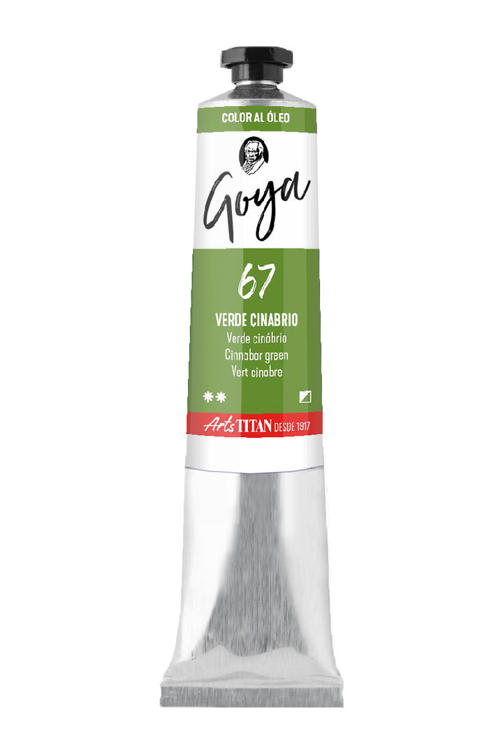Óleo Titan Goya – Verde cinabrio nº 67 tubo 20 ml