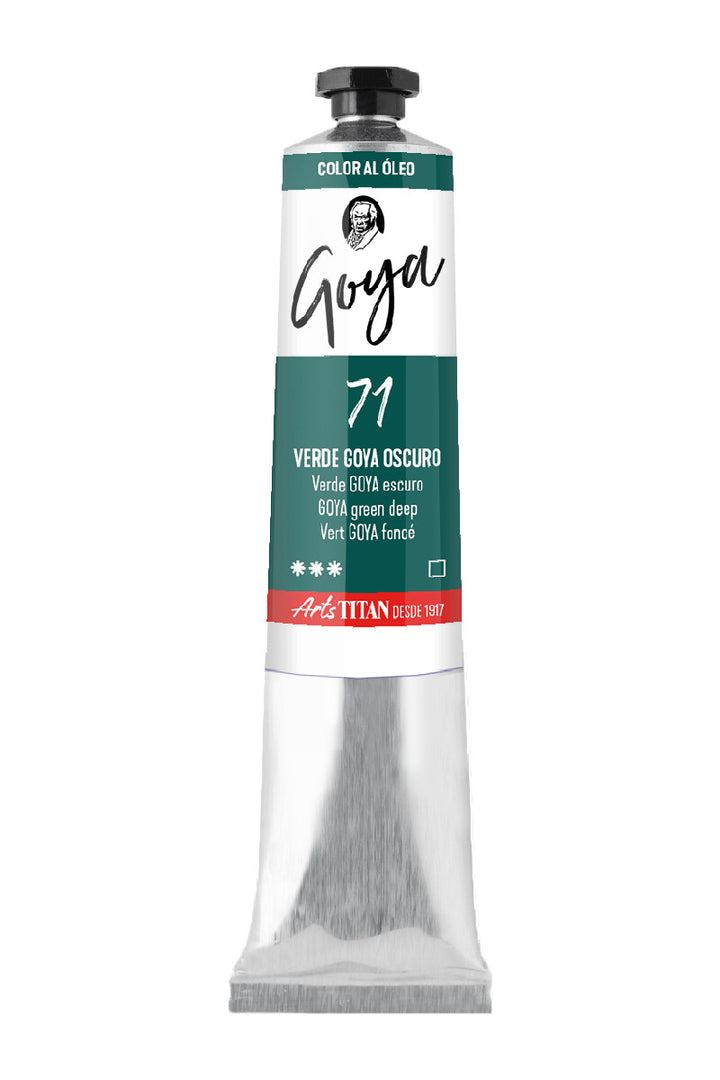 Óleo Titan Goya – Verde Goya oscuro nº 71 tubo 20 ml