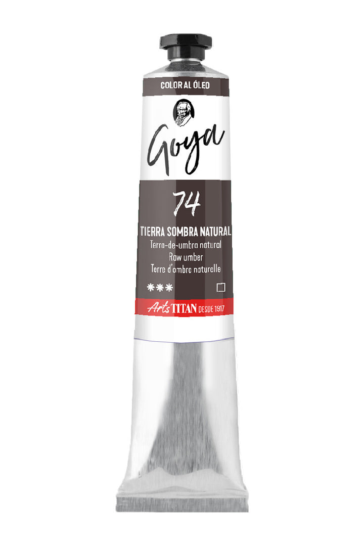 Óleo Titan Goya – Tierra sombra natural nº 74 tubo 20 ml