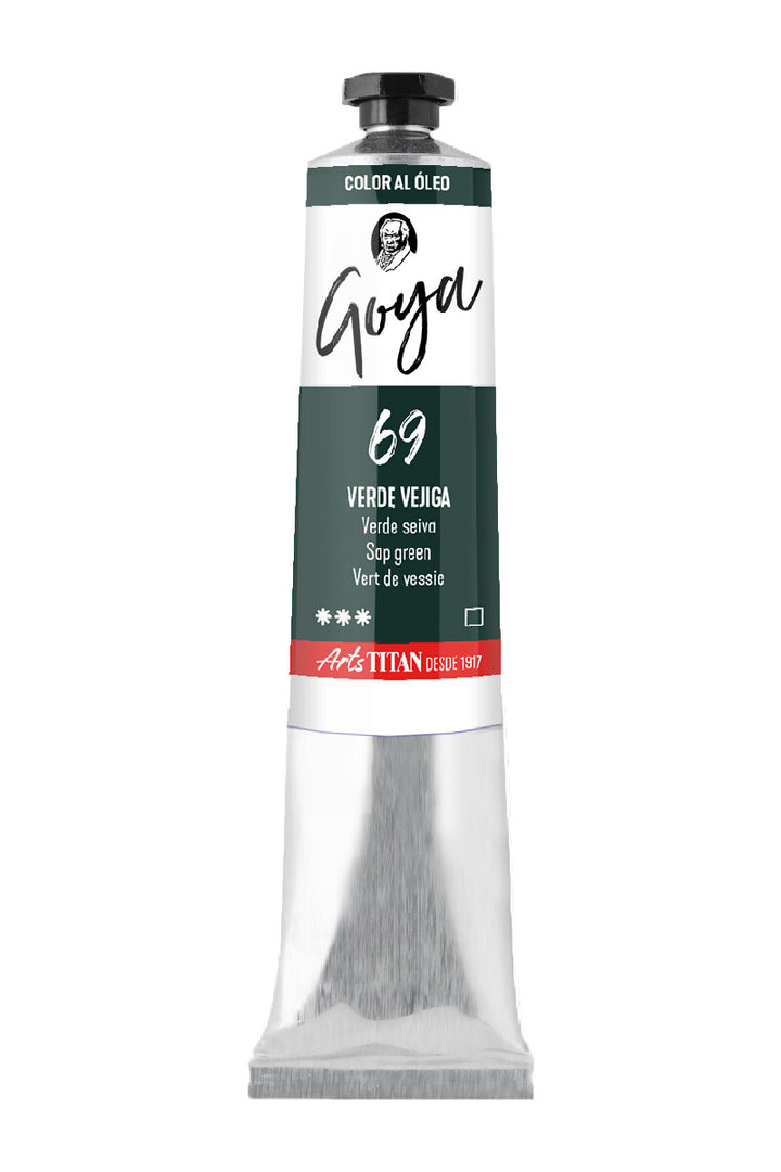 Óleo Titan Goya – Verde vejiga nº 69 tubo 60 ml