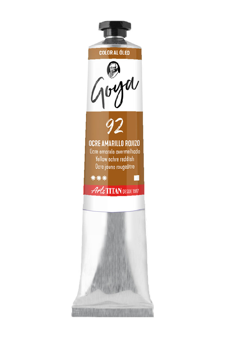 Óleo Titan Goya – Ocre amarillo rojizo nº 92 tubo 60 ml